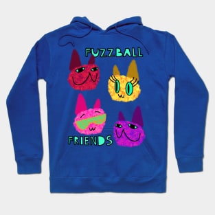 Fuzzy Cats FFF Fuzzball Friends Forever Hoodie